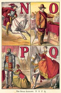 The Royal Alphabet, N, O, P, Q by English School